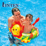 适合3-6岁与6-10岁INTEX 动物儿童游泳圈 浮圈 腋下圈救生圈