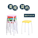 多省包邮塑料凳子方凳创意简约时尚备用宜家餐椅创意餐凳家用凳子