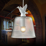 小鸭小鸟吊灯现代简约创意个性单头玻璃吊灯吧台灯餐厅餐吊灯三头