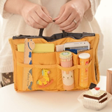 韩版化妆包 超大双拉链收纳包 手提收纳整理袋袋中袋包中包加厚大