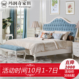 玛润奇家具正品简约美式实木床1.8米欧式双人床简欧卧室全实木床