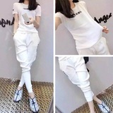 2016春夏女装新款韩版学生时尚休闲运动套装两件套潮卫衣套装衣服