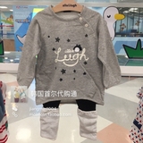 韩国allo&lugh阿路和如2016秋款童装星星套装装柜正品代购