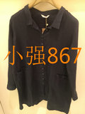 专柜正品代购斯琴SIQIN 2016年春夏款黑色休闲长衬衫AFCS028 1088