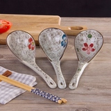 陶瓷大汤勺 日式和风餐具勺子 盛汤勺 景德镇瓷器饭勺 调羹汤匙