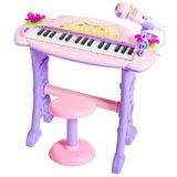 贝芬乐88024A粉色儿童电子琴 女孩小钢琴/益智早教玩具琴/双供电