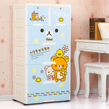 韩国卡通宝宝衣柜儿童衣物整理柜家居抽屉式收纳柜塑料厨房储物柜