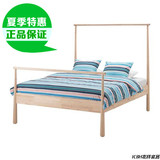 IKEA宜家 正品代购 格约拉床架 单双人床北欧实木简约卧室家具
