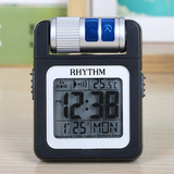 RHYTHM/丽声闹钟学生创意电子钟静音多功能液晶儿童床头钟