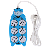 MIG6位创意儿童防触电防雷插座排插线接线拖线板十二生肖特价包邮