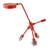 一凡上海宜家代购IKEA琪拉LED工作台灯个性台灯儿童台灯红色