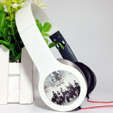 韩国明星周边EXO耳机上瘾星座头戴式折叠耳机电脑手机MP3DIY耳机