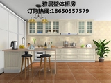 上海厨房模压板门板定制 石英石 不锈钢台面订做 L型整体厨柜定制