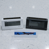 日本带回精工SEIKO SQ766闹钟台钟太阳能温度日期液晶显示黑白色
