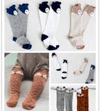 2015韩国新款外贸狐狸儿童全棉中筒袜过膝袜婴儿宝宝长筒袜春秋夏