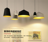 乐灯北欧吊灯单头简约吧台餐厅灯创意个性设计师灯具黑色白色灯罩