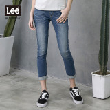 Lee女装 线上专供 2016春夏新品蓝色牛仔七分裤女LWZ3291MZ3NT