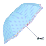 天堂伞正品创意折叠可爱波点蕾丝韩国公主伞口袋女士小清新晴雨伞