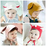 婴儿帽子秋冬季3-6-12个月 宝宝保暖护耳帽 小孩婴幼儿童帽子男女