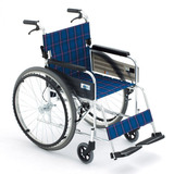 三贵MiKi 手动轮椅车 MPT-47JL 轻便折叠 舒适 老人 残疾人代步车
