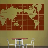 包邮 超大世界地图墙贴 办公室壁贴纸学校教室书房企业公司装饰贴