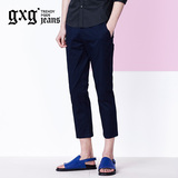 商场同款gxg.jeans男装夏新款时尚英伦修身休闲九分裤潮#62602262