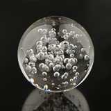 水晶气泡球风水球水晶球玻璃球桌面流水摆件假山配件转运珠喷泉