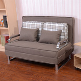 宜简 双人沙发床 多功能折叠床 1/ 1.2/1.5米沙发 钢架 亚麻 包邮