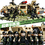 军事人仔部队系列积木儿童益智拼装玩具战车衡乐高6-8-10岁以上男