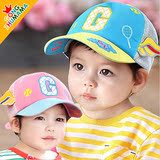 2016新款韩国正品宝宝儿童遮阳春秋鸭舌棒球帽子婴儿女男童贝雷帽