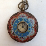古玩古董 珐琅彩老式钟表 欧式挂钟 纯铜老式怀表 欧米茄机械表