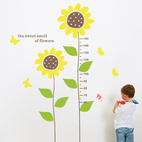 向日葵身高贴 宝宝测量身高 儿童房间装饰墙贴纸 幼儿园墙上贴画
