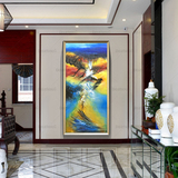 创意名画临摹赵无极抽象画酒店现代简约抽象客厅装饰画手绘油画