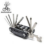 自行车维修工具多功能组合套装山地车组装内六角扳手折叠便携装备