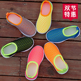 夏季新款儿童糖果色女童网鞋一脚蹬软底透气男童运动鞋舒适网面