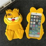 加菲猫iPhone6手机壳苹果6plus硅胶保护套5s防摔卡通可爱软壳4.7