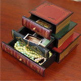 欧式家居桌面模型收纳书盒复古假书仿真书摆设摆件创意道具装饰书