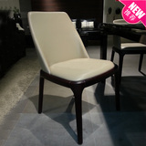 简约现代真皮沙发配套餐椅 时尚简约 现代皮艺宜家餐桌餐椅ML-01