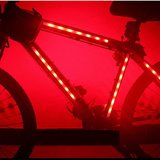 包邮二根自行车装饰灯 死飞车灯边条灯 配件警示灯自行车灯车架灯