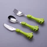 意大利进口EME儿童餐刀叉勺 高级不锈钢18-10材质 西餐餐具三件套