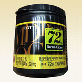韩国进口食品 零食 Lotte乐天Dream cacao 72%黑巧克力 90g瓶罐装