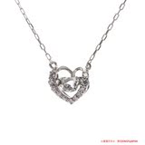 日本SAMANTHATIARA萨曼莎18k白金钻石爱心形项链礼盒日本包邮直送
