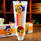 韩国儿童牙膏 小企鹅 宝露露牙膏 预防蛀牙 可吞咽 菠萝味 90g