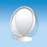 日本LEC台式化妆镜 便携梳妆镜 公主镜 防起雾浴室吸盘镜子
