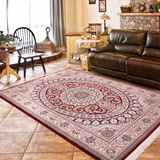 伊朗进口地毯客厅 真丝欧式卧室床边毯美式复古波斯沙发茶几垫