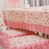 苏菲公主 布艺餐桌布 台布 茶几桌布 茶几布 餐椅垫套椅子垫坐垫