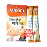 韩国进口麦馨maxim焦糖玛奇朵咖啡三合一速溶牛奶巧克力咖啡一盒