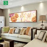 新中式客厅简约装饰画卧室壁画沙发背景墙花开富贵有框画