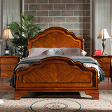 美式实木大床双人床1.5-1.8M新古典卧室家具欧式小户型床公主床