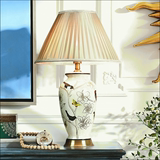 华复古创意美式陶瓷台灯卧室床头彩绘中式古典客厅装饰台灯欧式奢